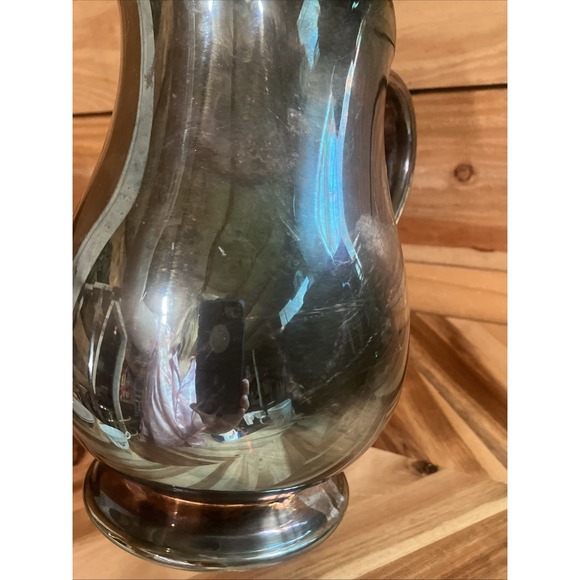 Vintage Silverplate Pitcher with Ice Lip By Gorman - Picture 5 of 15